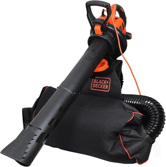 BLACK+DECKER Soplador Aspirador triturador 3 en 1 de 3000 W, BEBLV300-QS