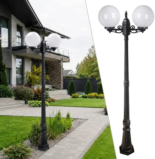 BARCELONA LED Farola Exterior Globo 2xE27 2, 20m IP44