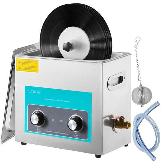 VEVOR Limpiador Ultras¨®nico, 6L Limpiador para Discos de Vinilo