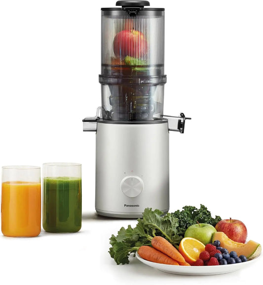 Panasonic Slow Juicer MJ-L800HXE Licuadora, Prensado En Fr¨ªo, Color Plata
