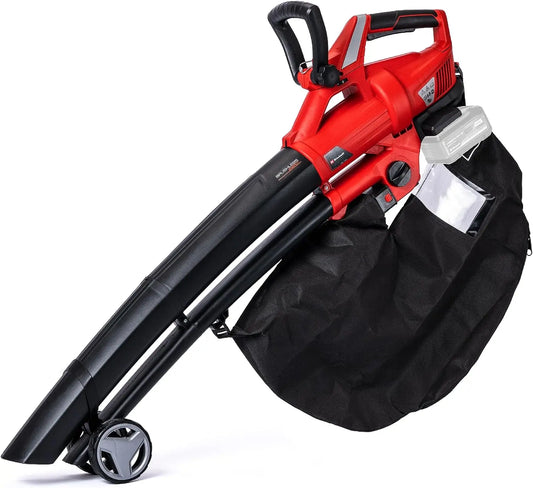 Einhell GE-CL 36 Li E Solo, Aspirador-soplador de Hojas con tecnolog¨ªa Power X-Change 2x18V (Flujo de Aire de 210 km/h, Bolsa de 45 l