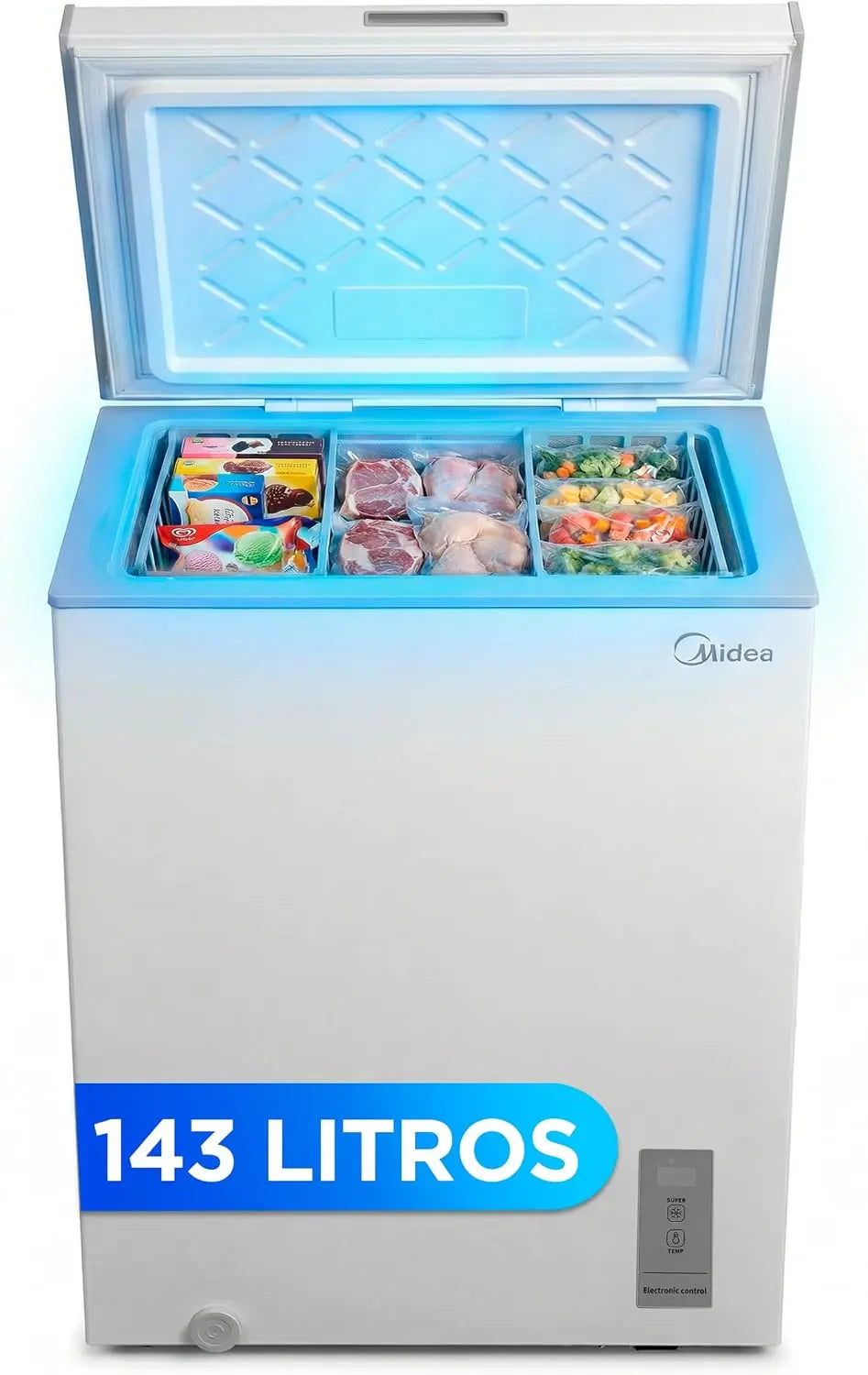 MIDEA Arcon Congelador Peque?o de 143L