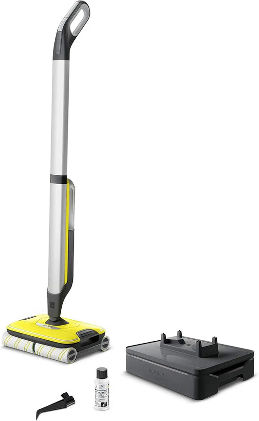 K?rcher Fregona El¨¦ctrica FC 7 Sin Cable, m¨¢xima comodidad en limpieza de suelos duros, inal¨¢mbrica, recoge suciedad diaria en un paso