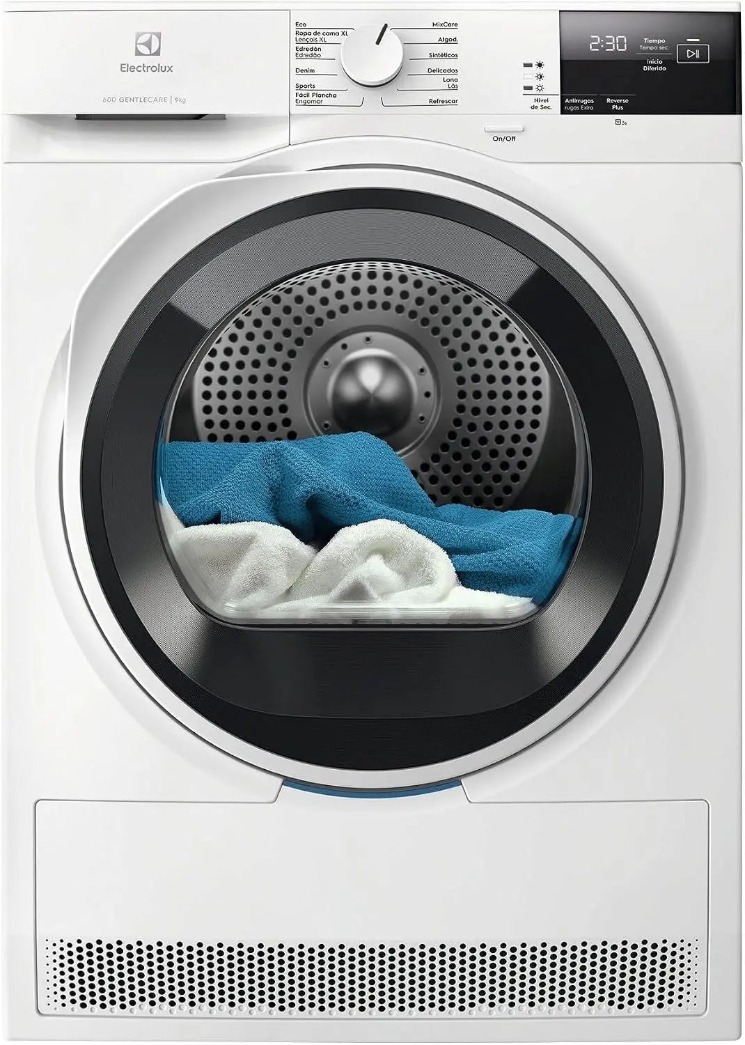 Electrolux EDI629G4BO Secadora con Bomba de Calor, Seca 9 Kg, Libre Instalaci¨®n, Serie 600, Funci¨®n MixCare, Tecnolog¨ªa SensiCare, Blanco