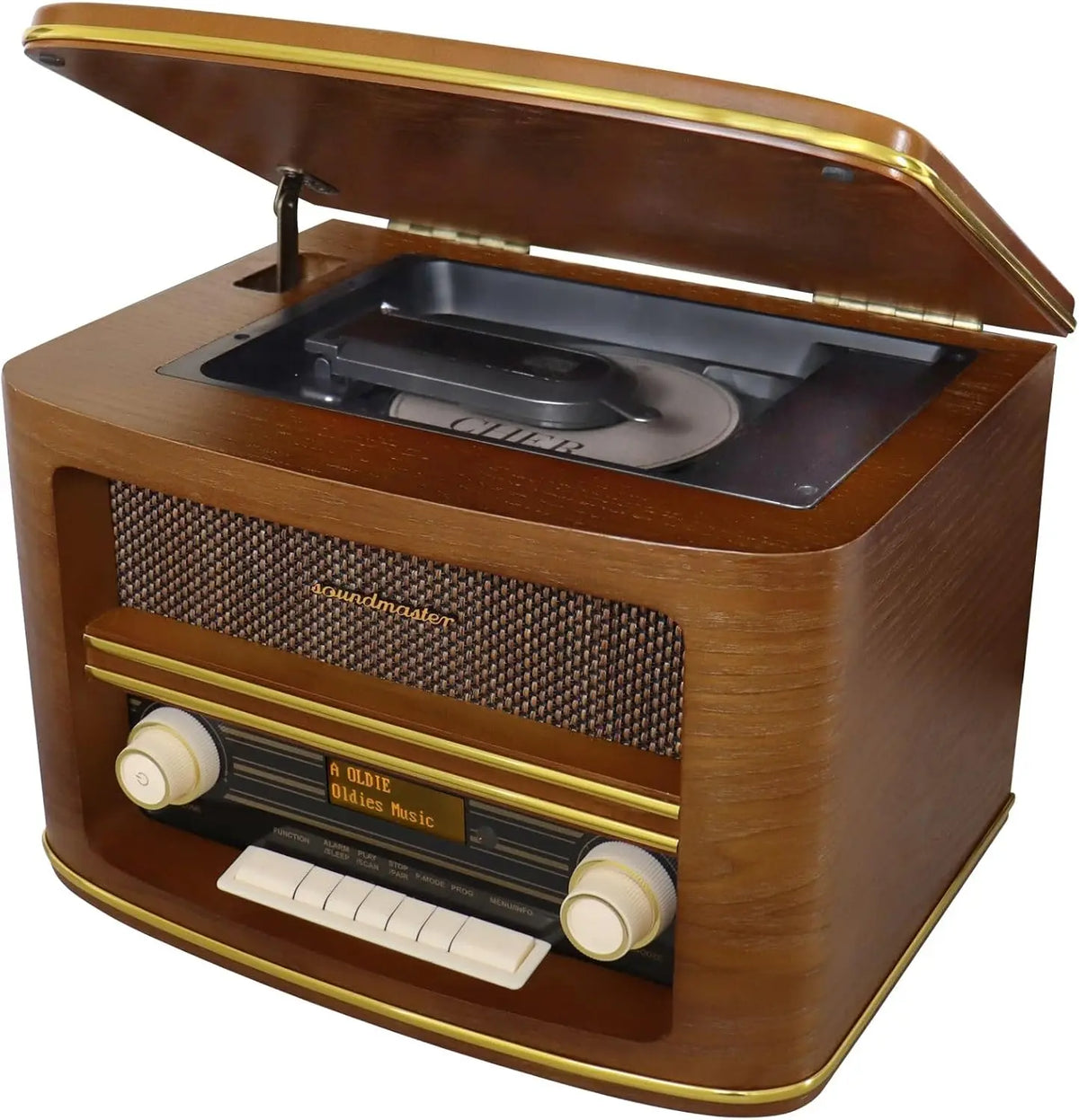 Soundmaster NR961 Nostalgie, Sistema est¨¦reo con reproductor de CD, MP3, DAB+, radio digital, USB, Bluetooth, streaming AUX-IN, ecualizador retro