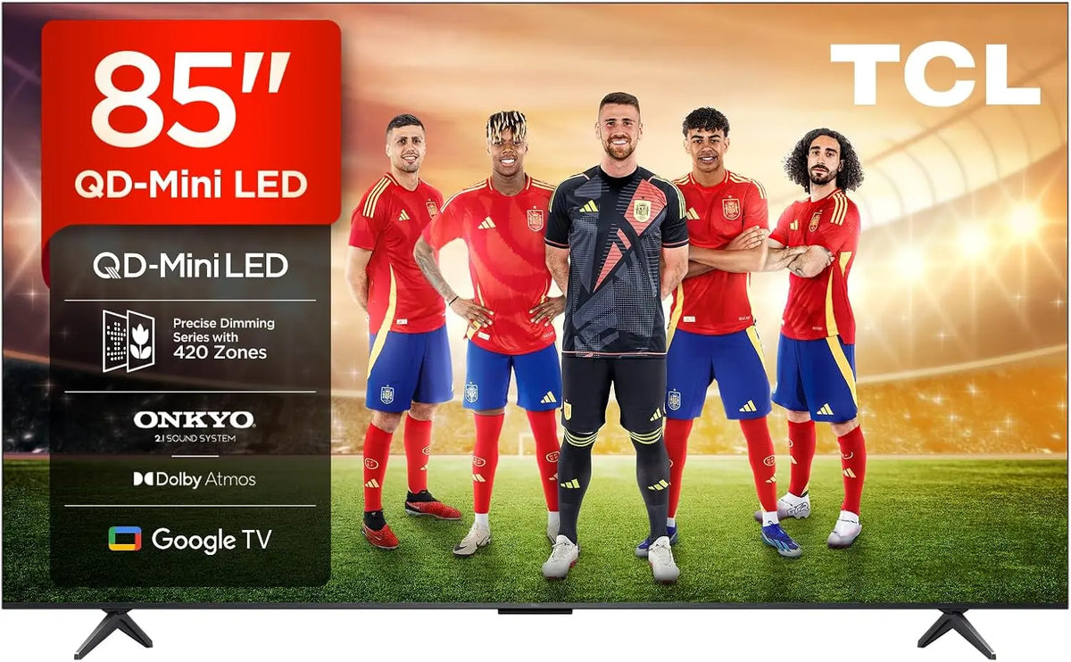TCL 85Q6C 85 Pulgadas QD-Mini LED 4K HDR10+ inteligente TV, Google TV