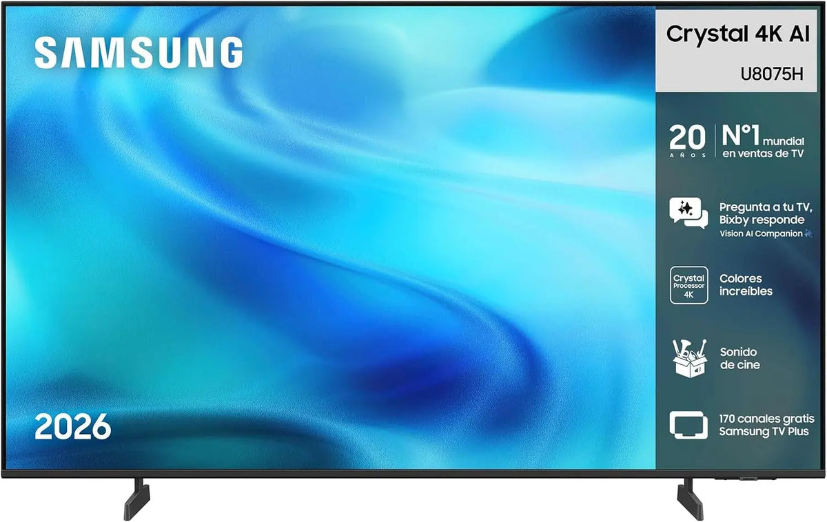 Samsung TV Crystal 4K AI U8075H 43' inteligente TV con IA