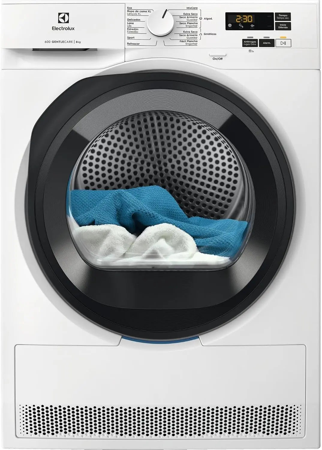 Electrolux Secadora con Bomba de calor EDI618A5BO, Seca 8 Kg, Libre instalaci¨®n, Sistema EcoFlow, GentleCare, Funci¨®n MixCare, Tecnolog¨ªa SensiCare