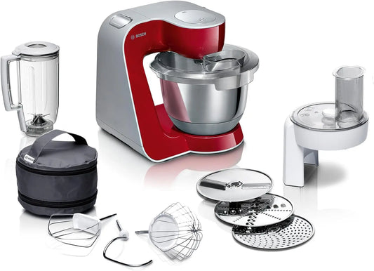 Bosch, Robot de cocina, Serie 4, MUM 5, 1000 W, Rojo, MUM58720