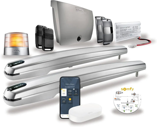 Somfy 1241957, Exavia Star Connect, Motorizaci¨®n conectada para cancela batiente, Para puertas de hasta 2m de alto