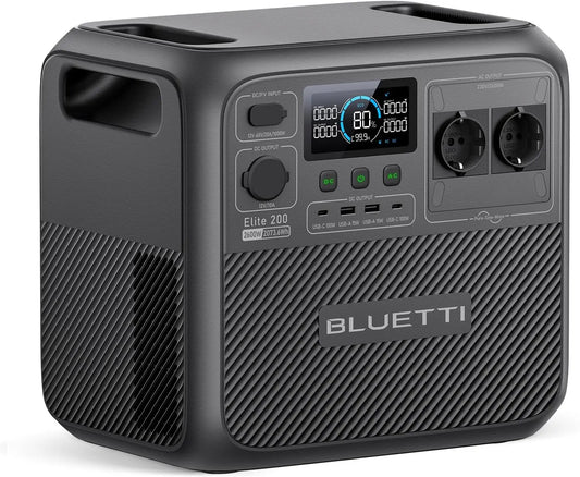 BLUETTI Elite 200 V2 Estaci¨®n de Energ¨ªa Port¨¢til 2073Wh, Generador Solar