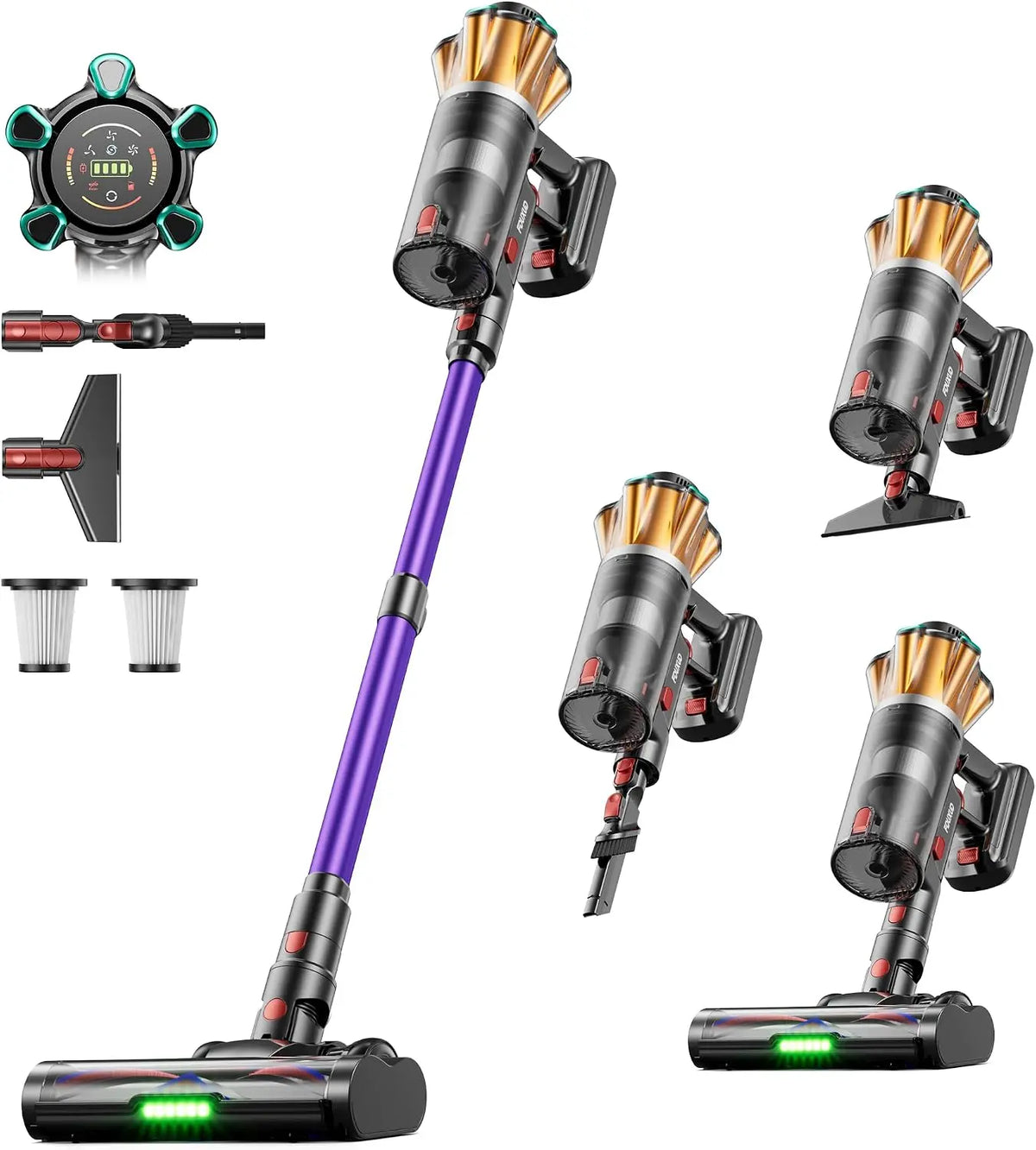 Aspiradora sin Cable 60KPa/650W/70Min Alfombras/Pelos Mascotas/Suelos Duros