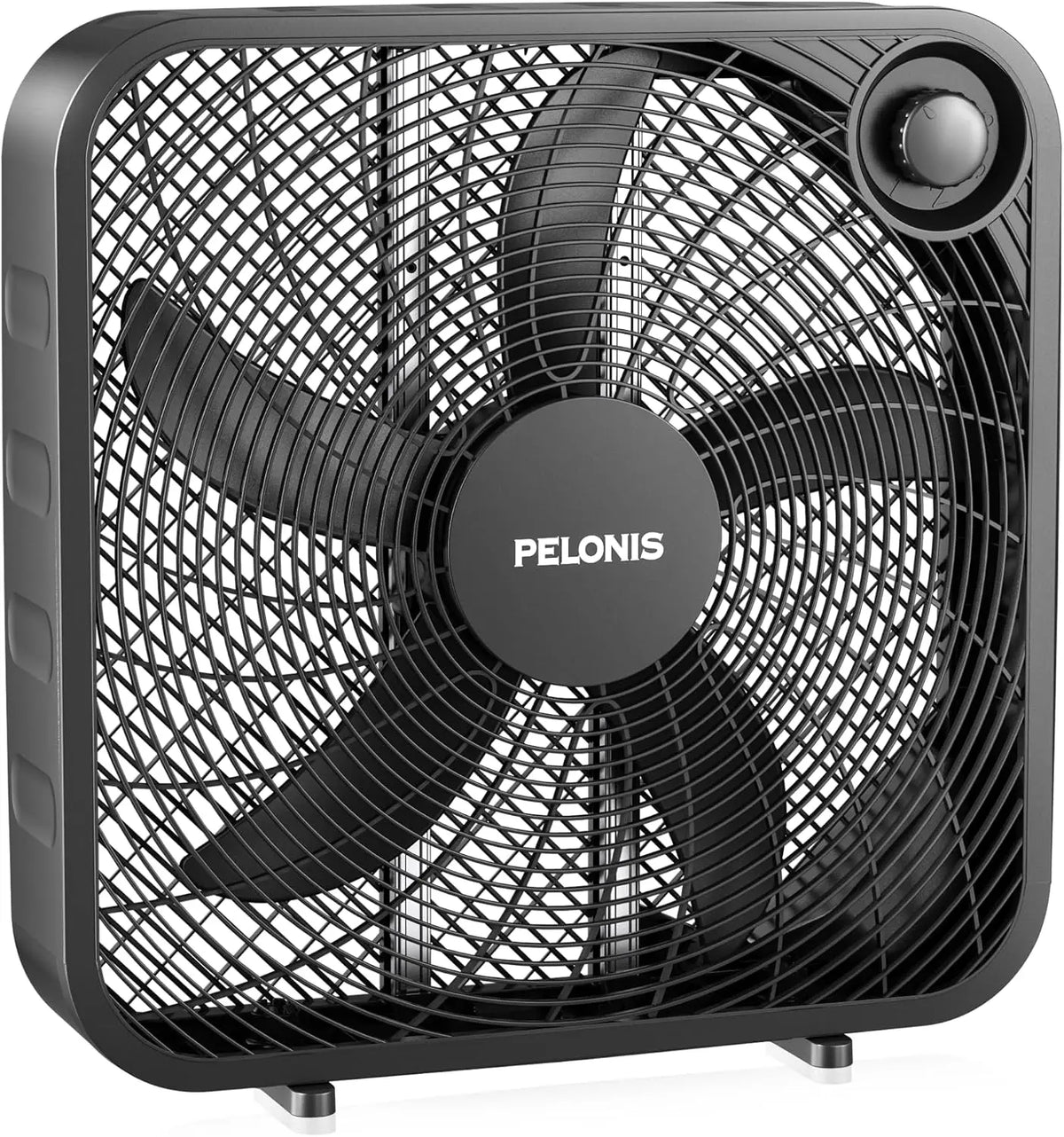 PELONIS Ventilador de 50, 8 cm, 3 velocidades, 6, 5 m/s, ventilador de suelo, suministro de aire (2295 CFM), ligero, 5 palas, port¨¢til y duradero