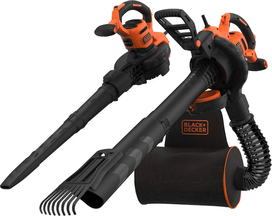 BLACK+DECKER Soplador Aspirador triturador de 3000 W, BEBLV301-QS