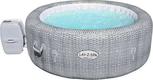 BESTWAY, SPA Hinchable Lay-Z-SPA Honolulu para 4-6 Personas Redondo 196x71 cm