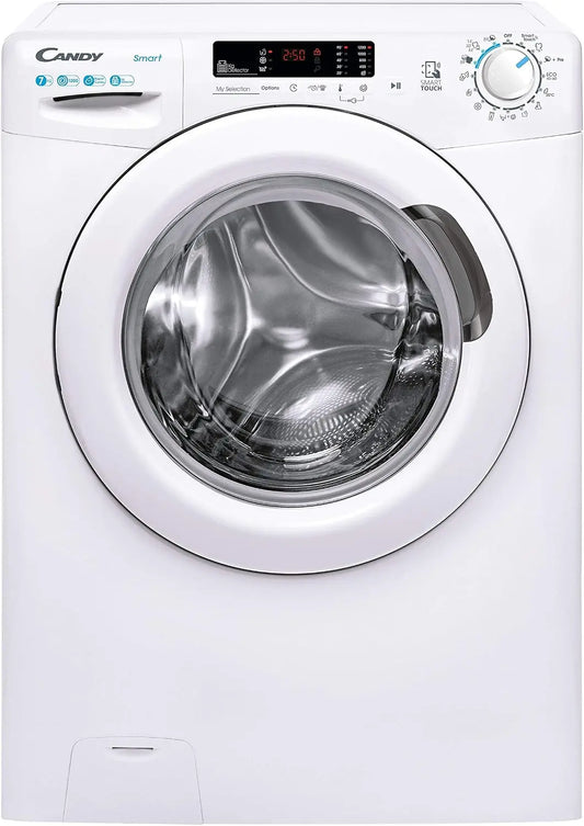 Candy inteligente CS4 1272DE/1-S, Lavadora 7kg, 1200 rpm, 45 cm prof, 5 programas r¨¢pidos, NFC, Blanco